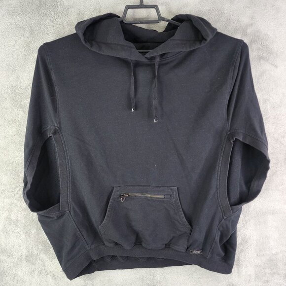 Womens Black Calvin Klein Performance Pullover Hoodie Sweatshirt Sleeveless L - Picture 2 of 13